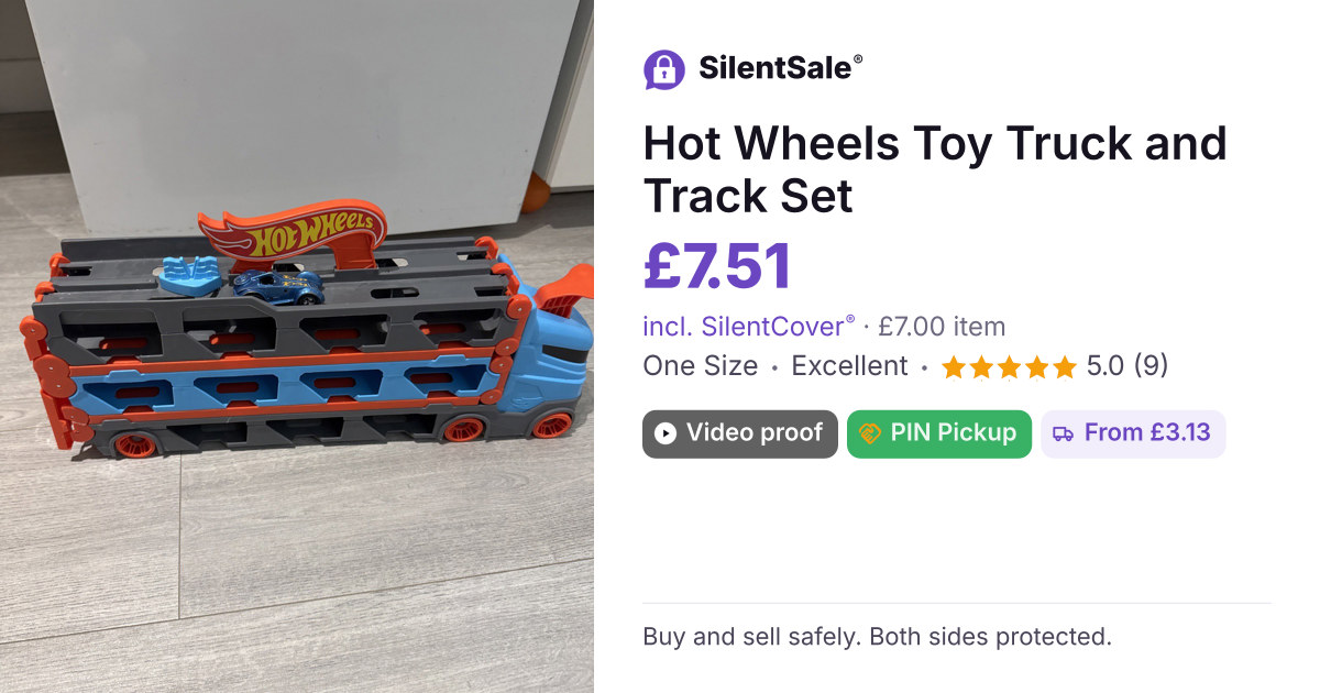 Hot Wheels Toy Truck and Track Set