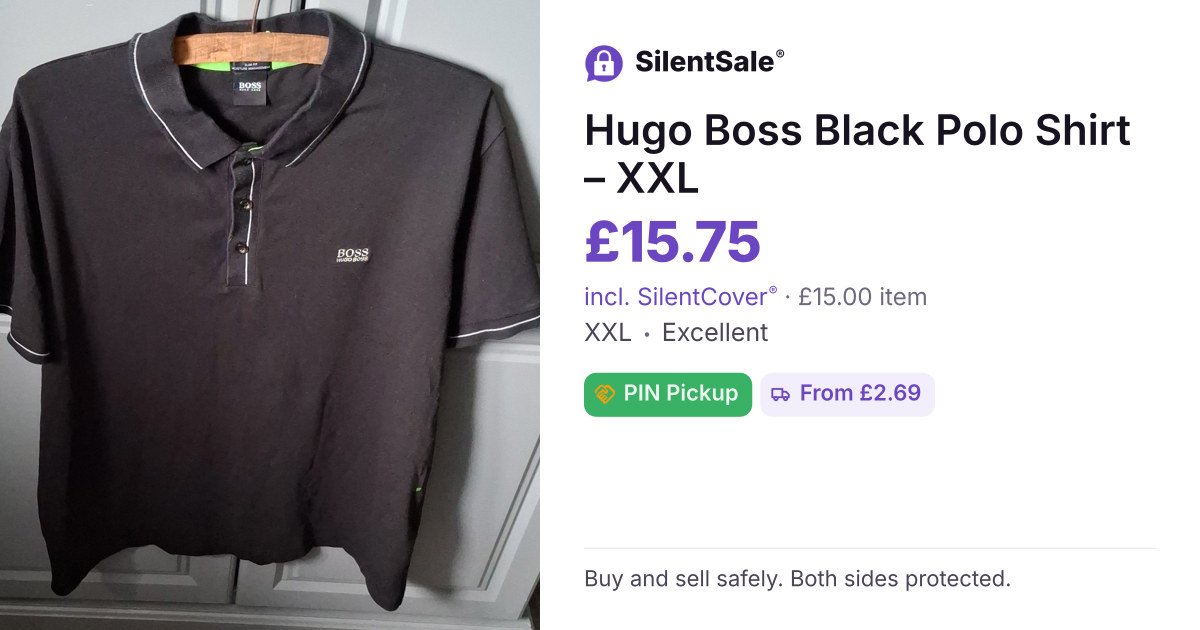 Hugo Boss Black Polo Shirt – XXL