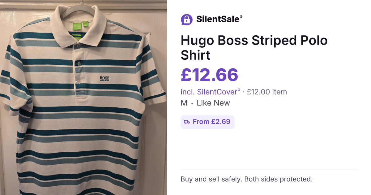Hugo Boss Striped Polo Shirt