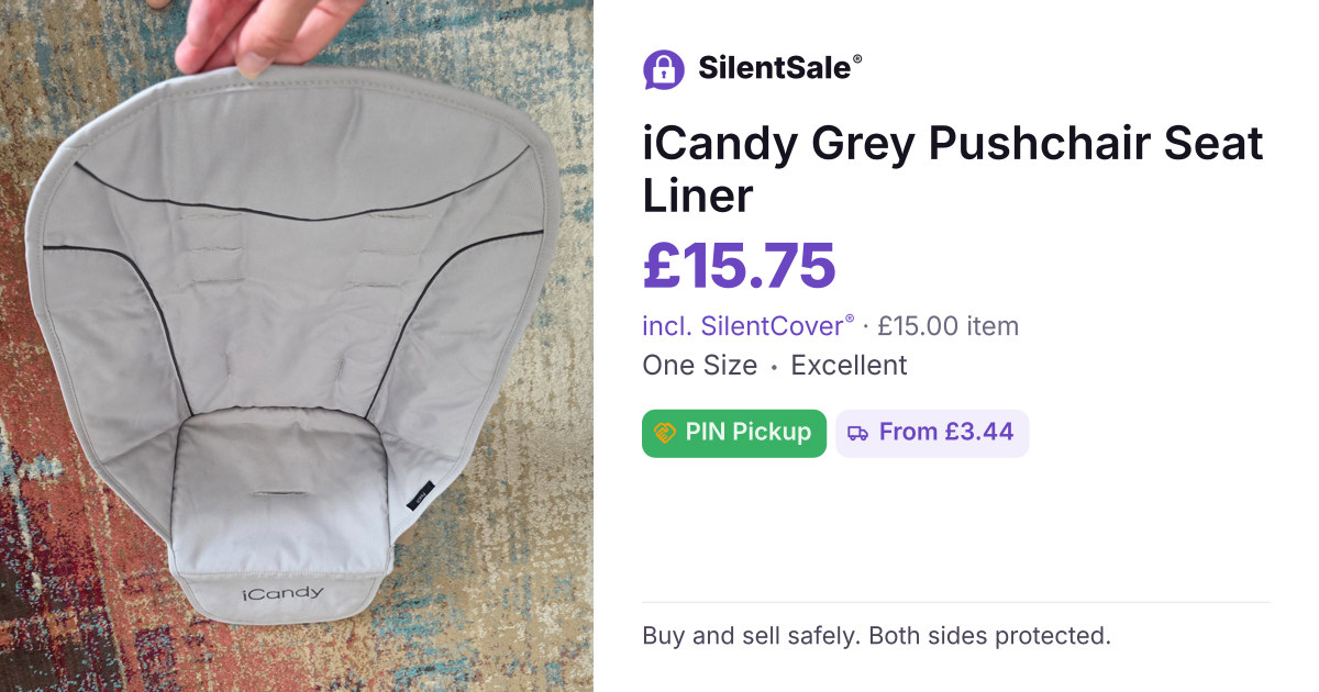iCandy Grey Pushchair Seat Liner