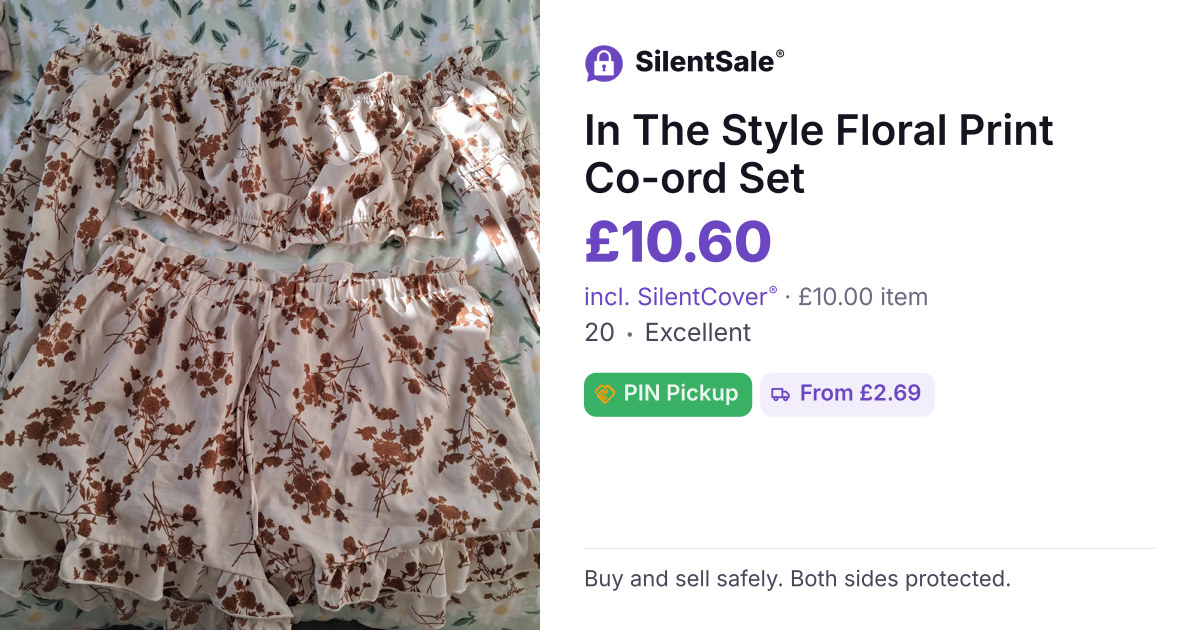 In The Style Floral Print Co-ord Set