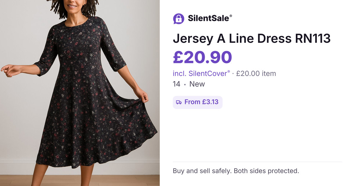 Jersey A Line Dress RN113