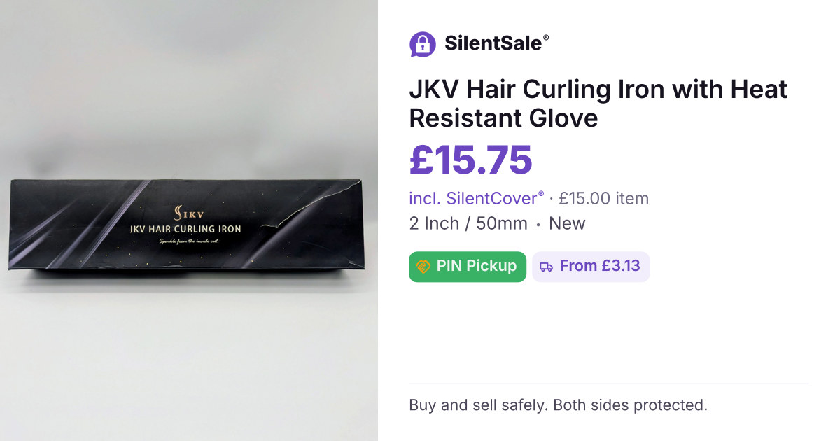 JKV Hair Curling Iron with Heat Resistant Glove