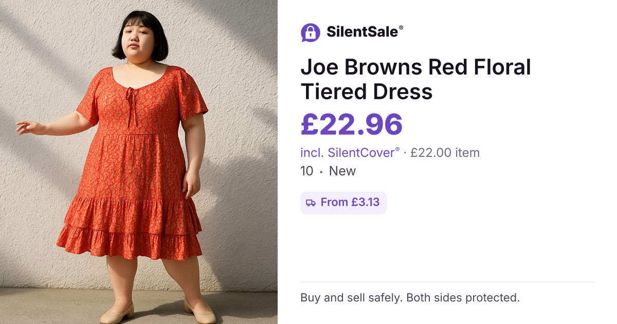 Joe Browns Red Floral Tiered Dress
