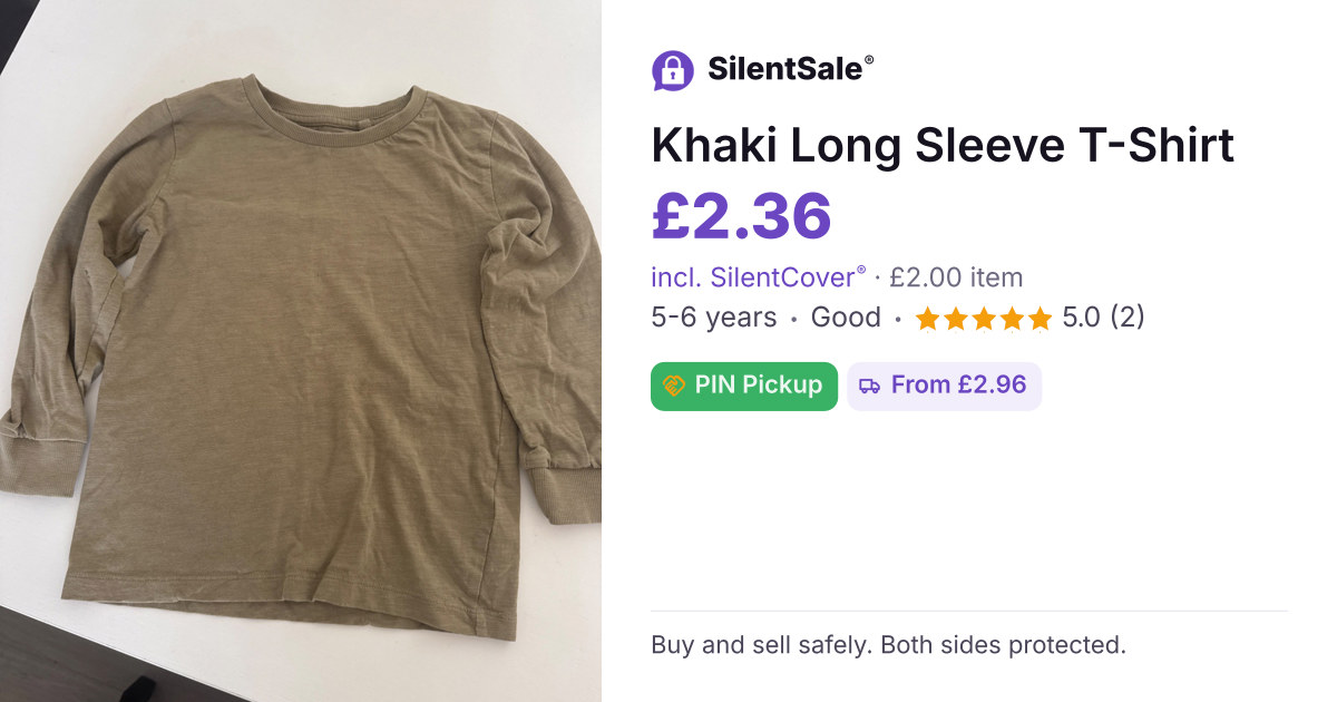 Khaki Long Sleeve T-Shirt