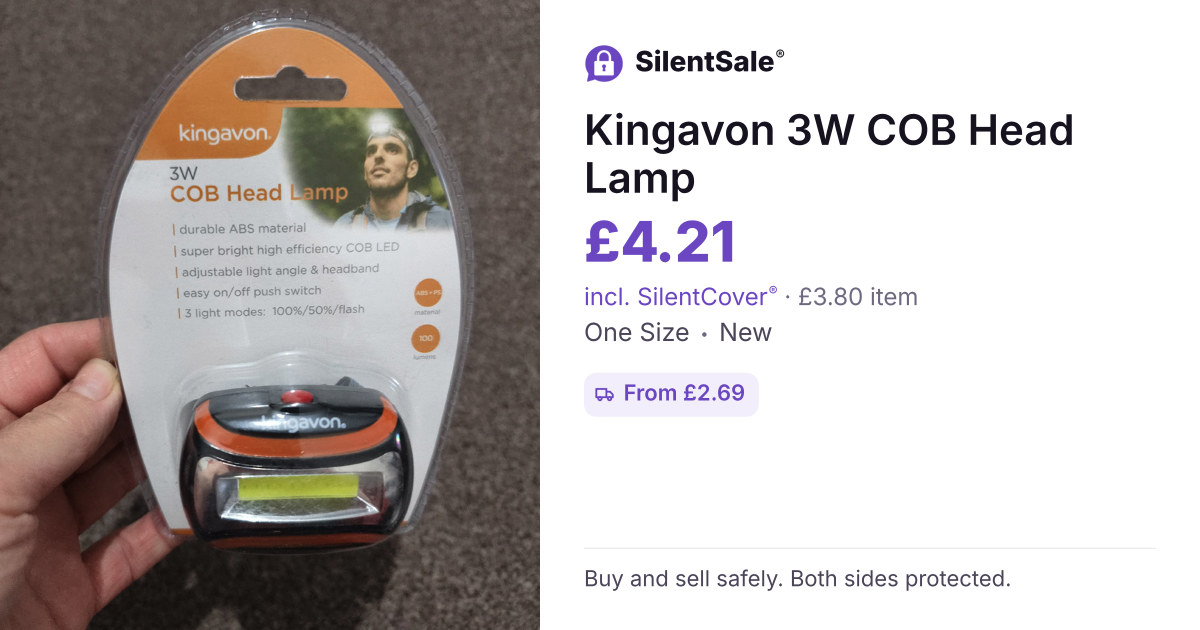Kingavon 3W COB Head Lamp