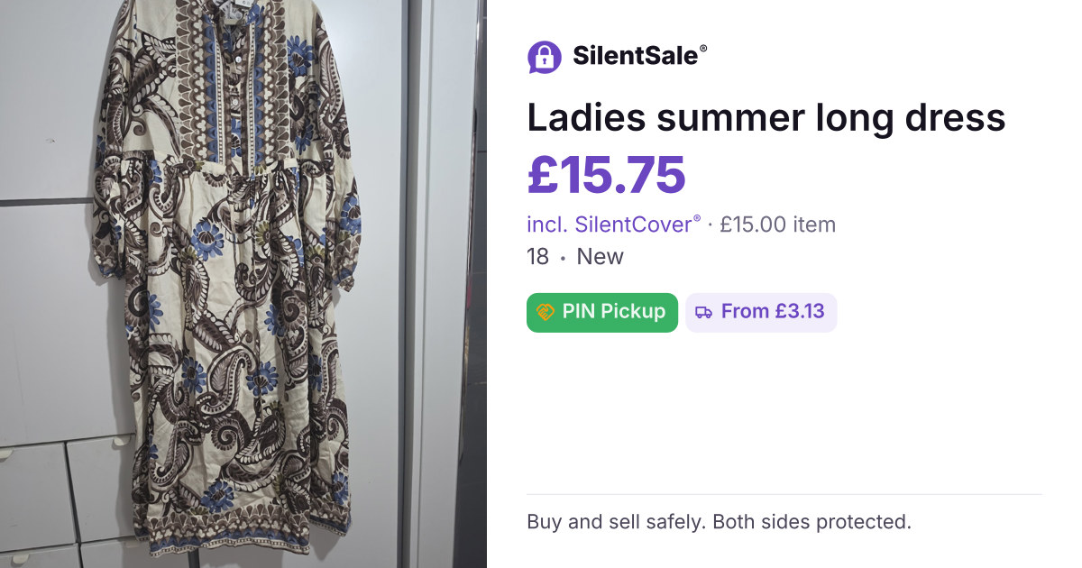 Ladies summer long dress 
