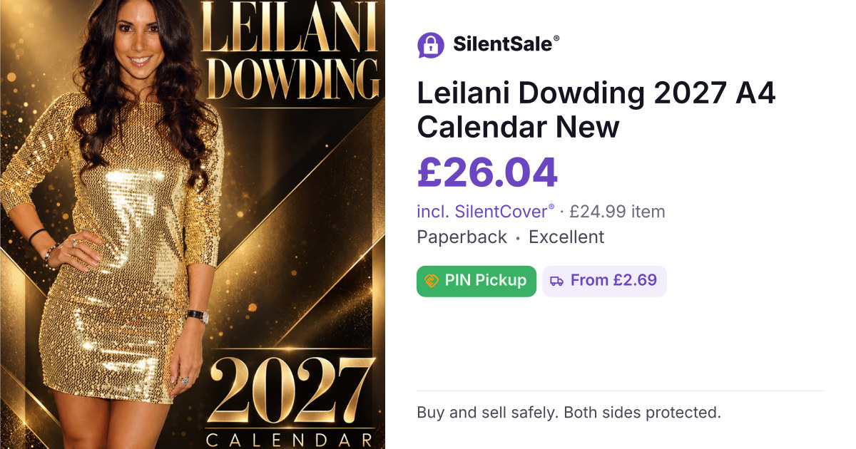 Leilani Dowding 2027 A4 Calendar New