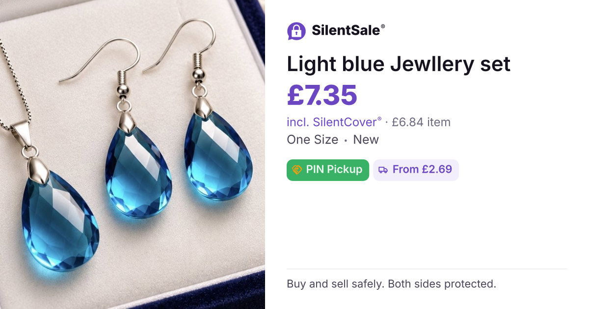 Light blue Jewllery set 