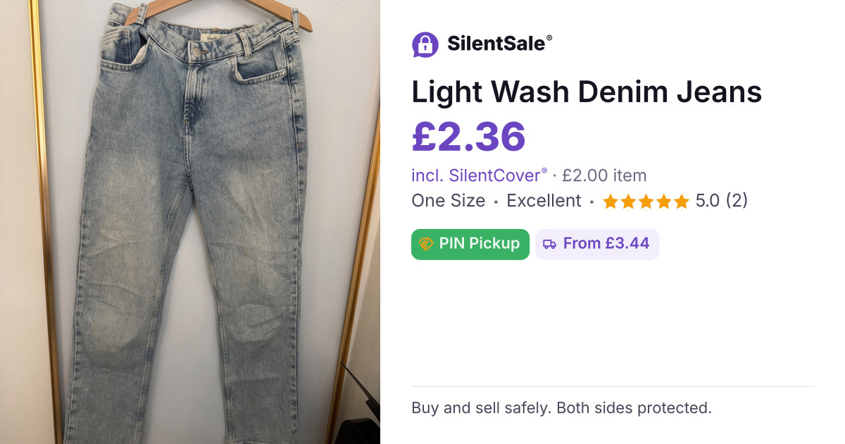 Light Wash Denim Jeans