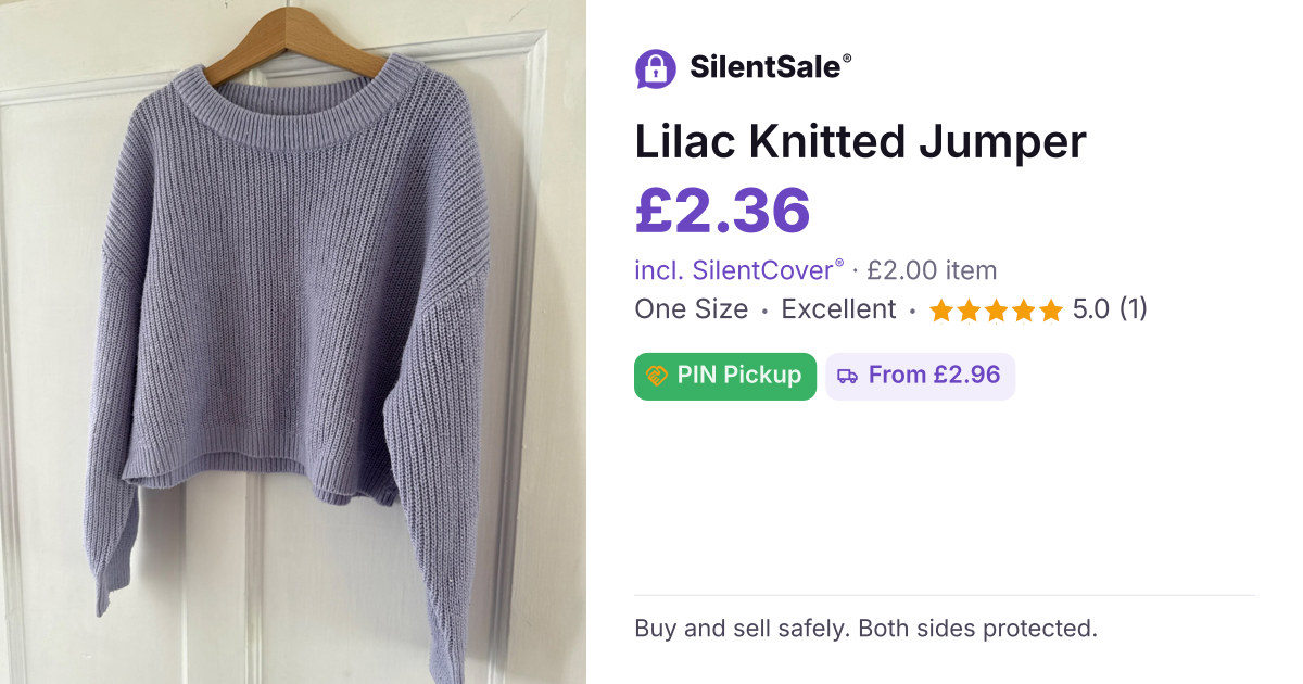 Lilac Knitted Jumper