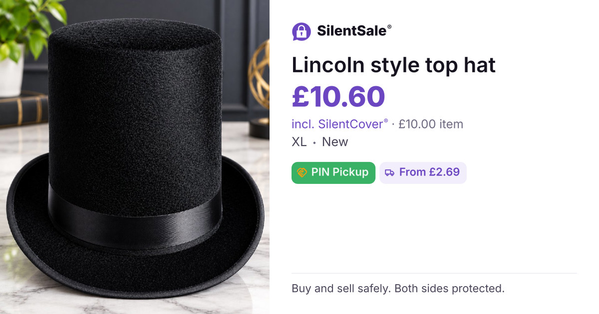Lincoln style top hat 
