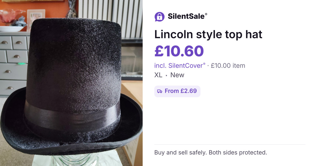 Lincoln style top hat 