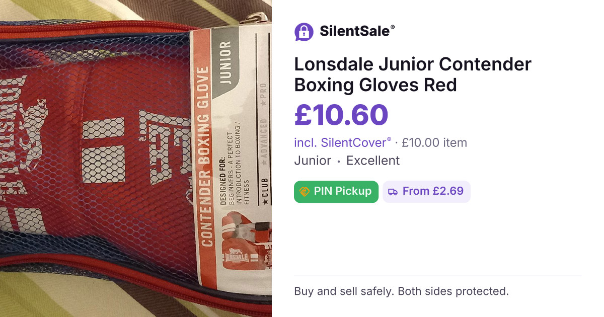 Lonsdale Junior Contender Boxing Gloves Red