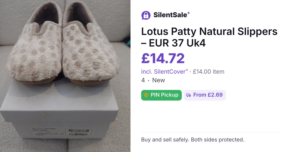 Lotus Patty Natural  Slippers – EUR 37 Uk4