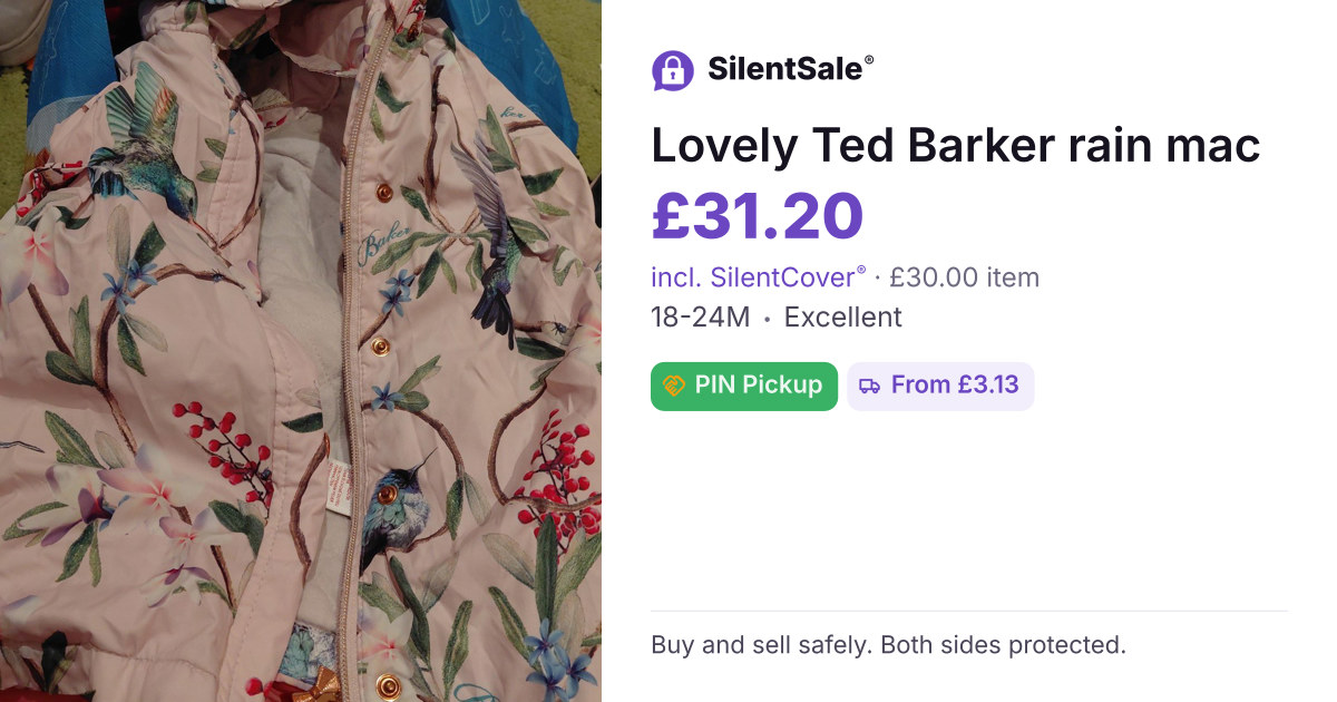 Lovely Ted Barker rain mac 