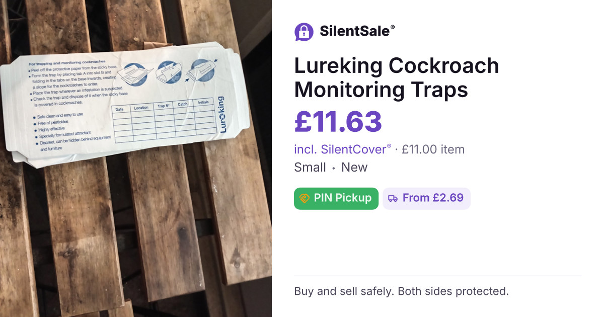 Lureking Cockroach Monitoring Traps