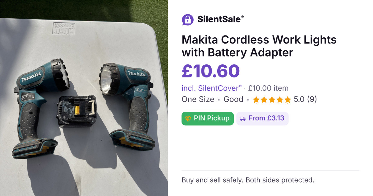 Makita Cordless Work Lights with Battery Adapter