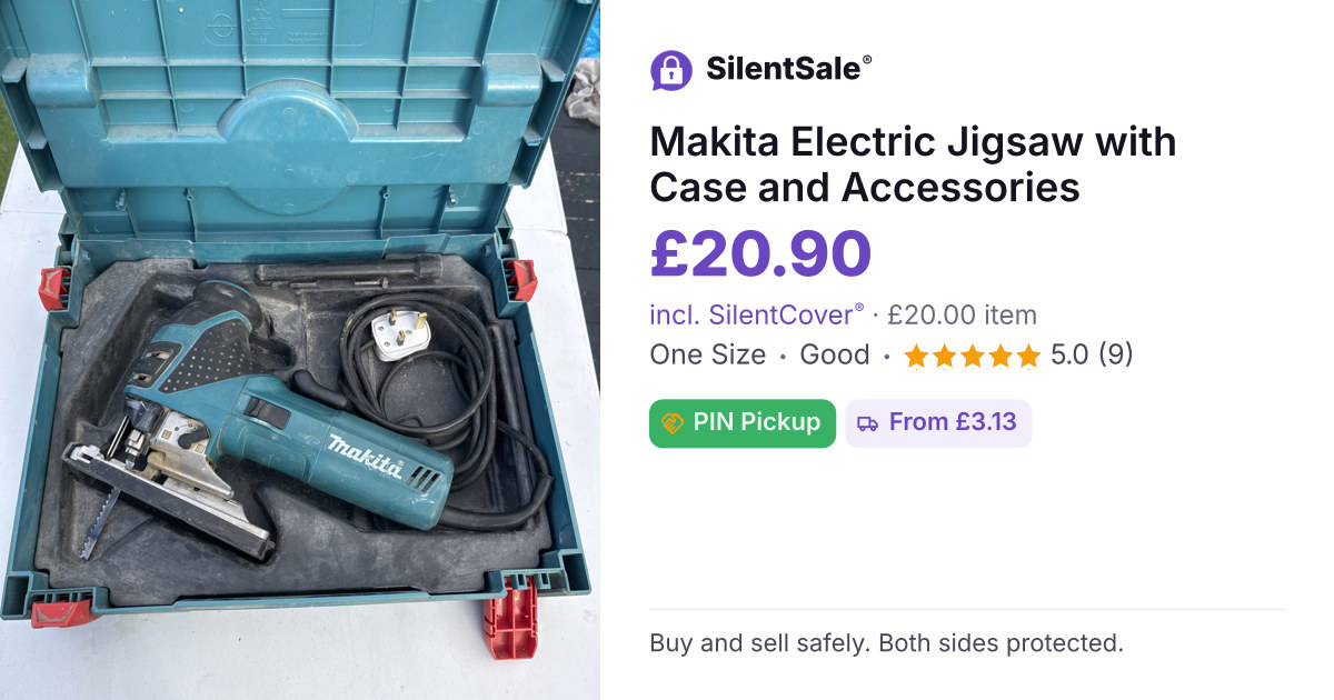 Makita Electric Jigsaw with Case and Accessories