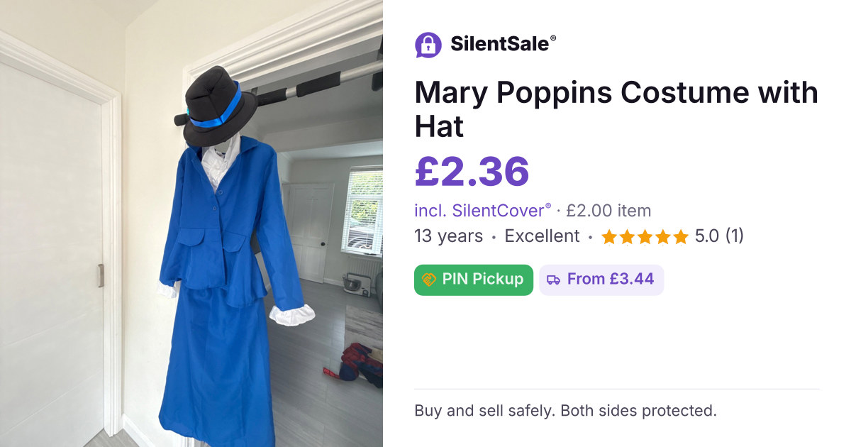 Mary Poppins Costume with Hat
