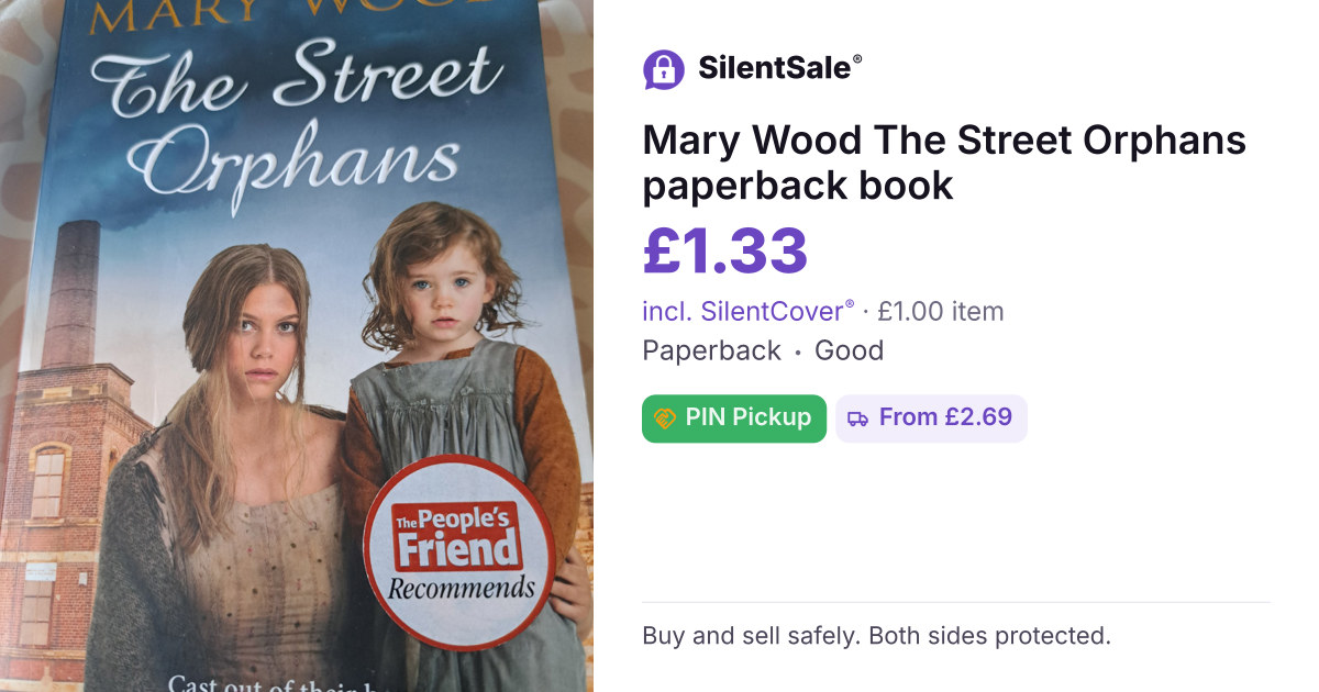 Mary Wood The Street Orphans paperback book 