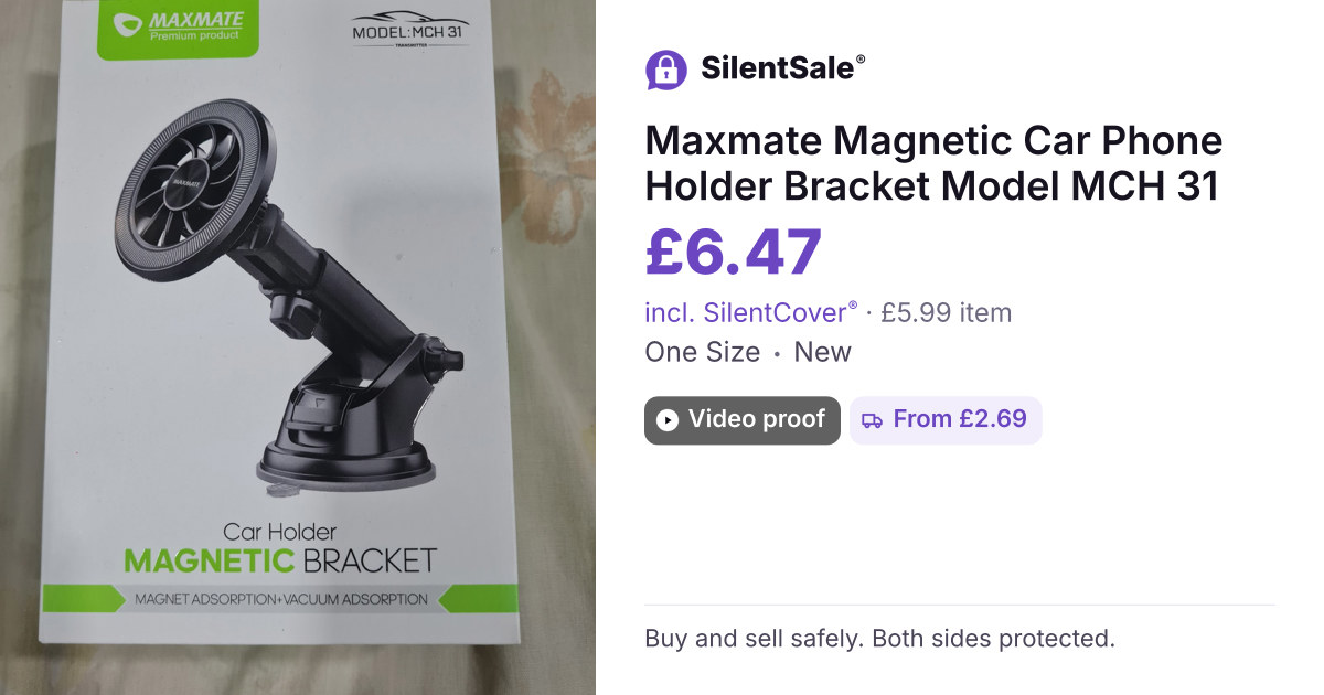 Maxmate Magnetic Car Phone Holder Bracket Model MCH 31