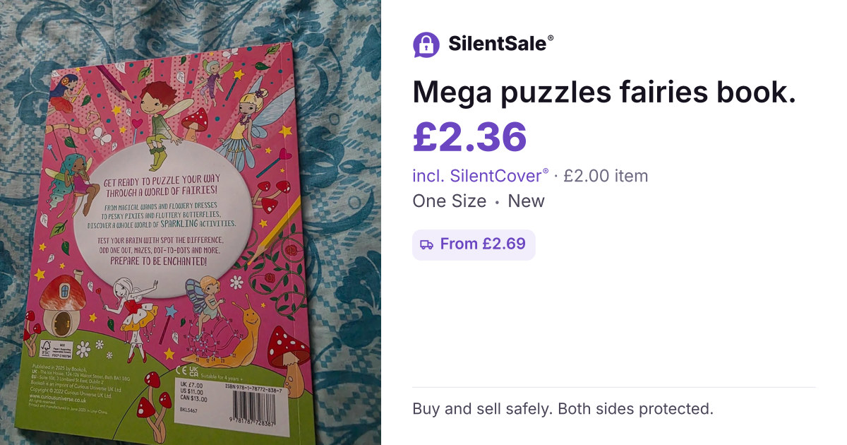 Mega puzzles fairies book.