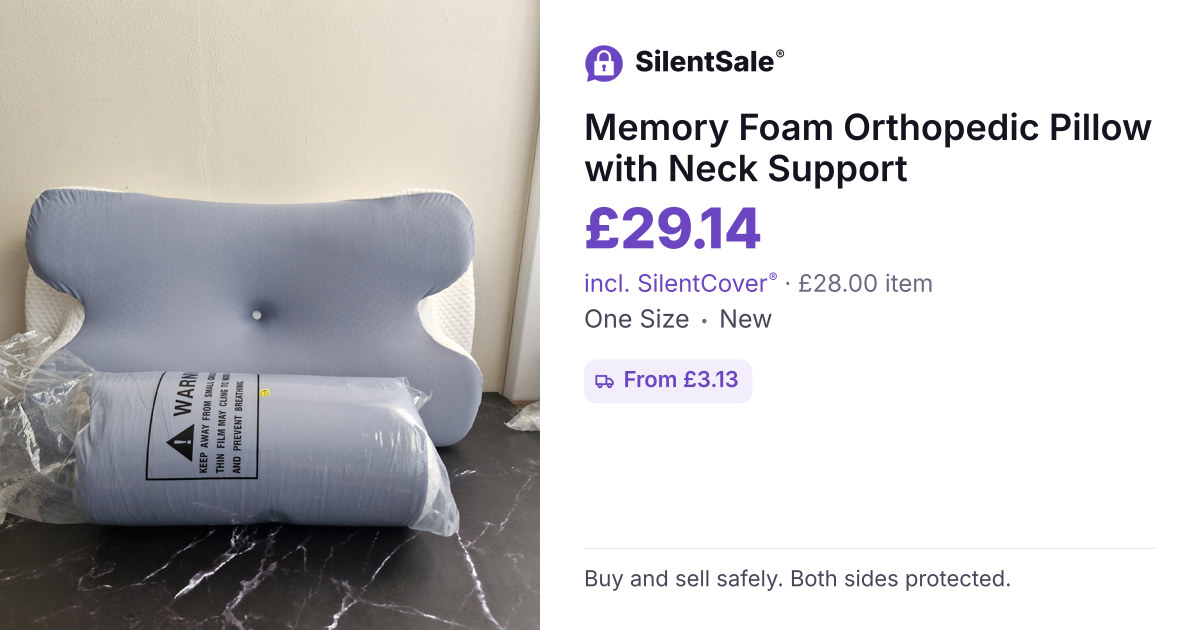 Memory Foam Orthopedic Pillow with Neck Support