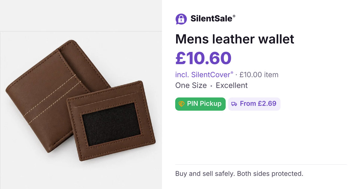 Mens leather wallet 