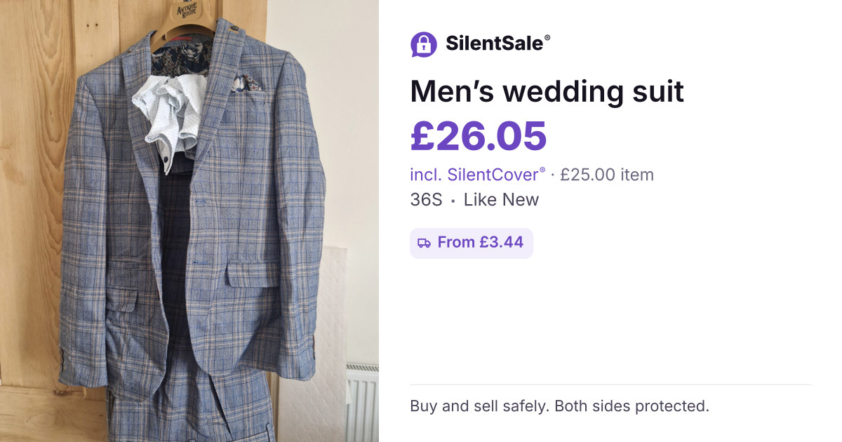 Men’s wedding suit