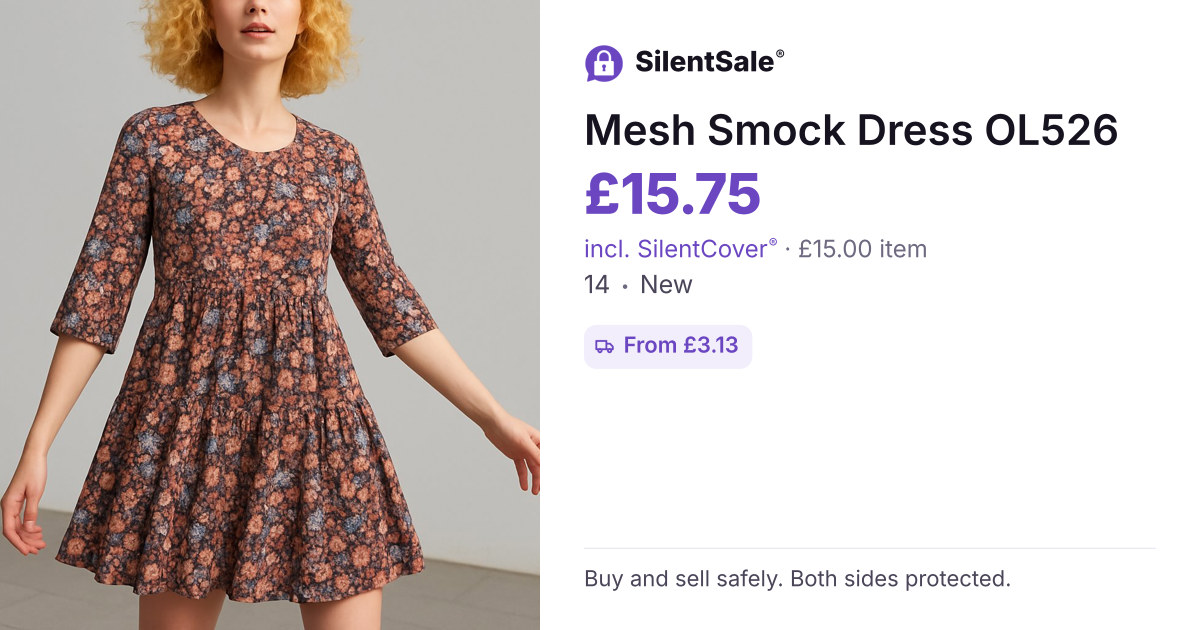 Mesh Smock Dress OL526