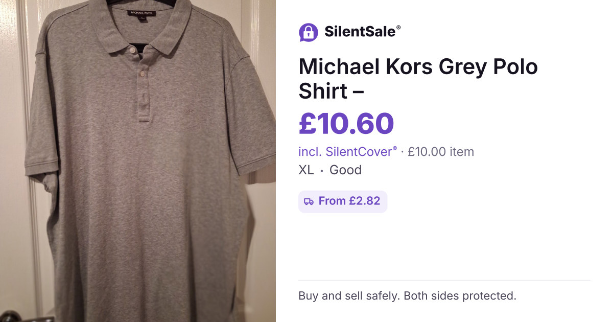 Michael Kors Grey Polo Shirt –