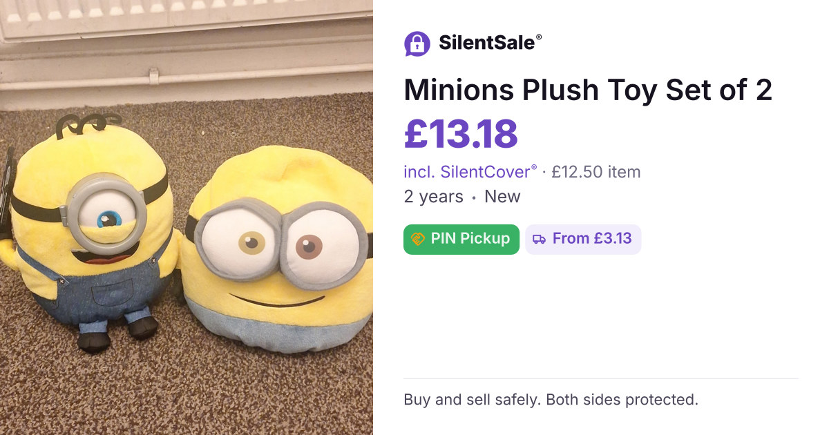 Minions Plush Toy Set of 2