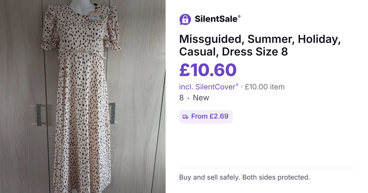 Missguided, Summer, Holiday, Casual, Dress Size 8