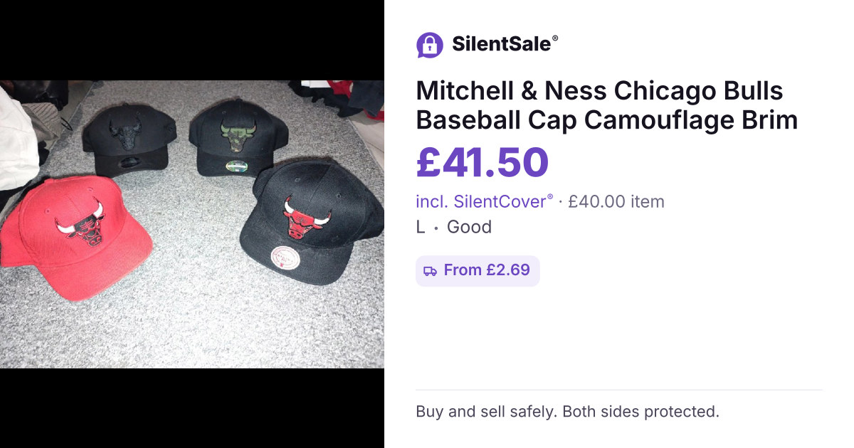 Mitchell & Ness Chicago Bulls Baseball Cap Camouflage Brim