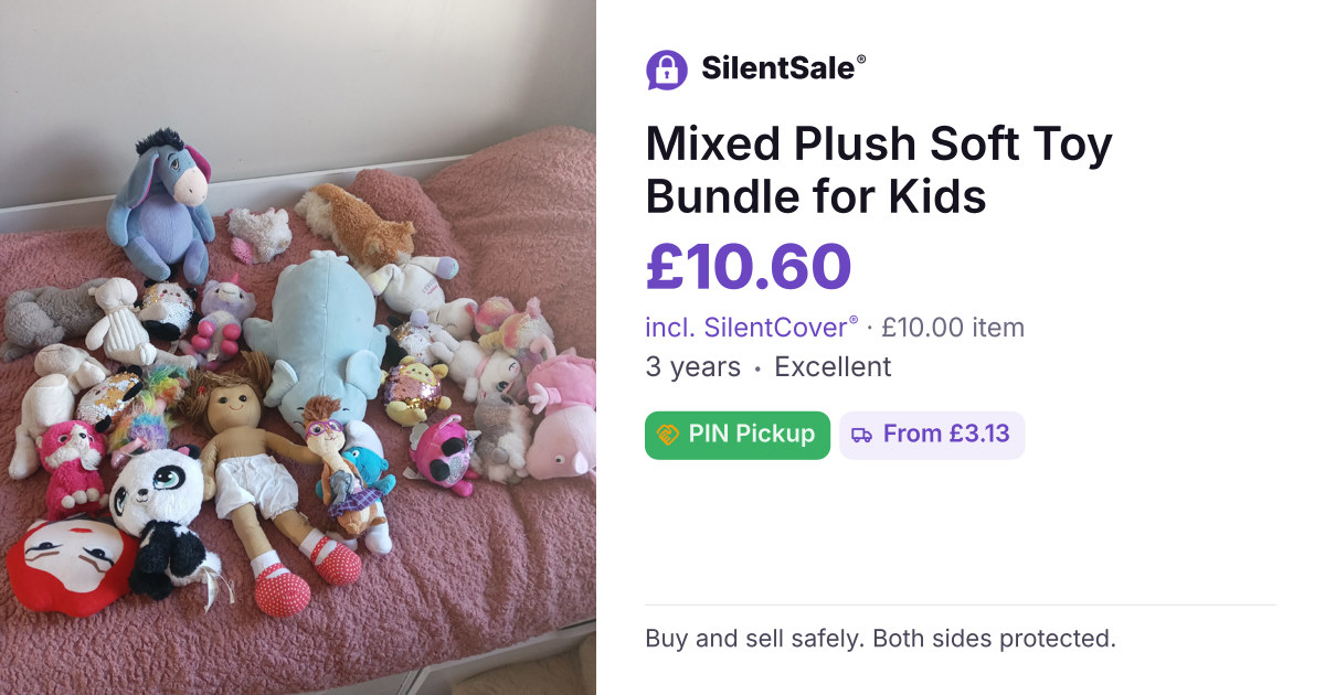 Mixed Plush Soft Toy Bundle for Kids