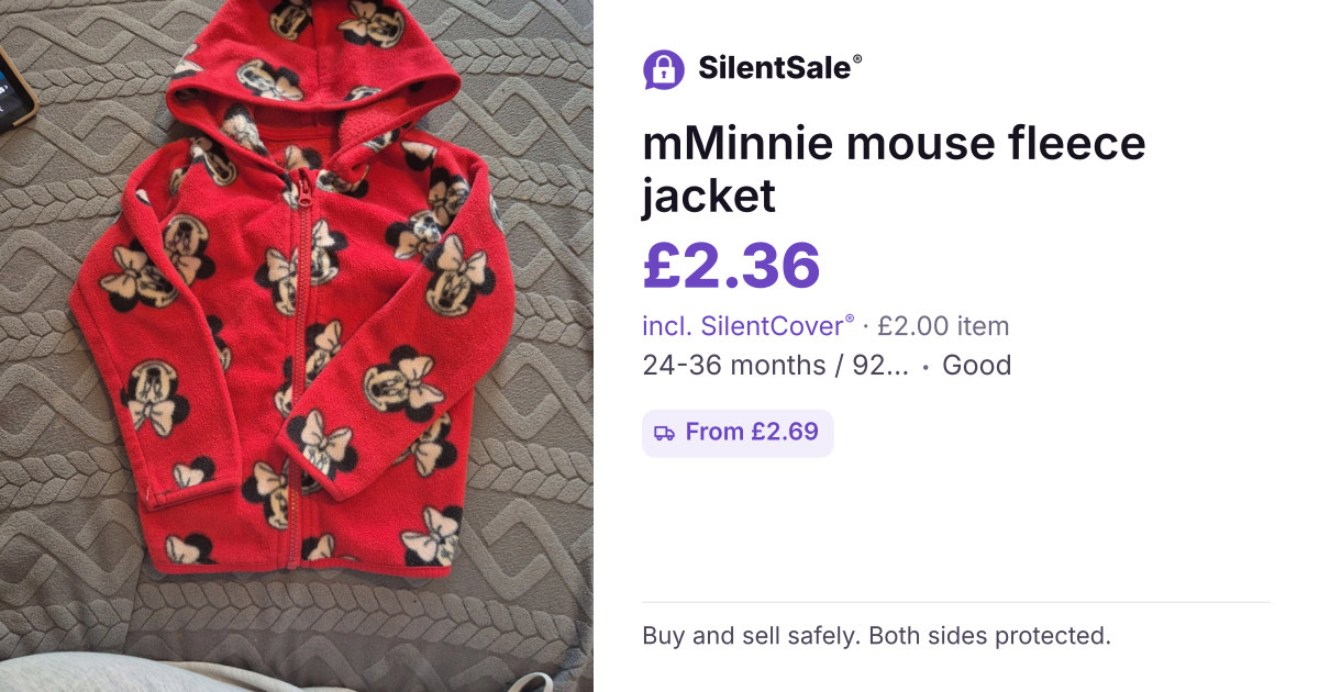 mMinnie mouse fleece jacket