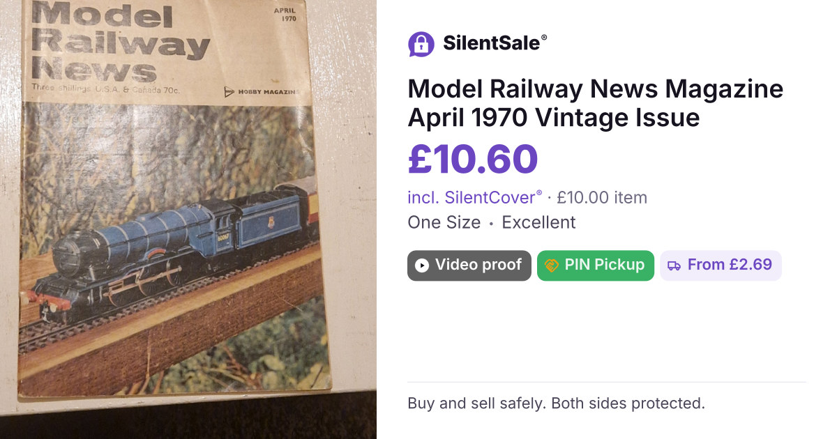 Model Railway News Magazine April 1970 Vintage Issue