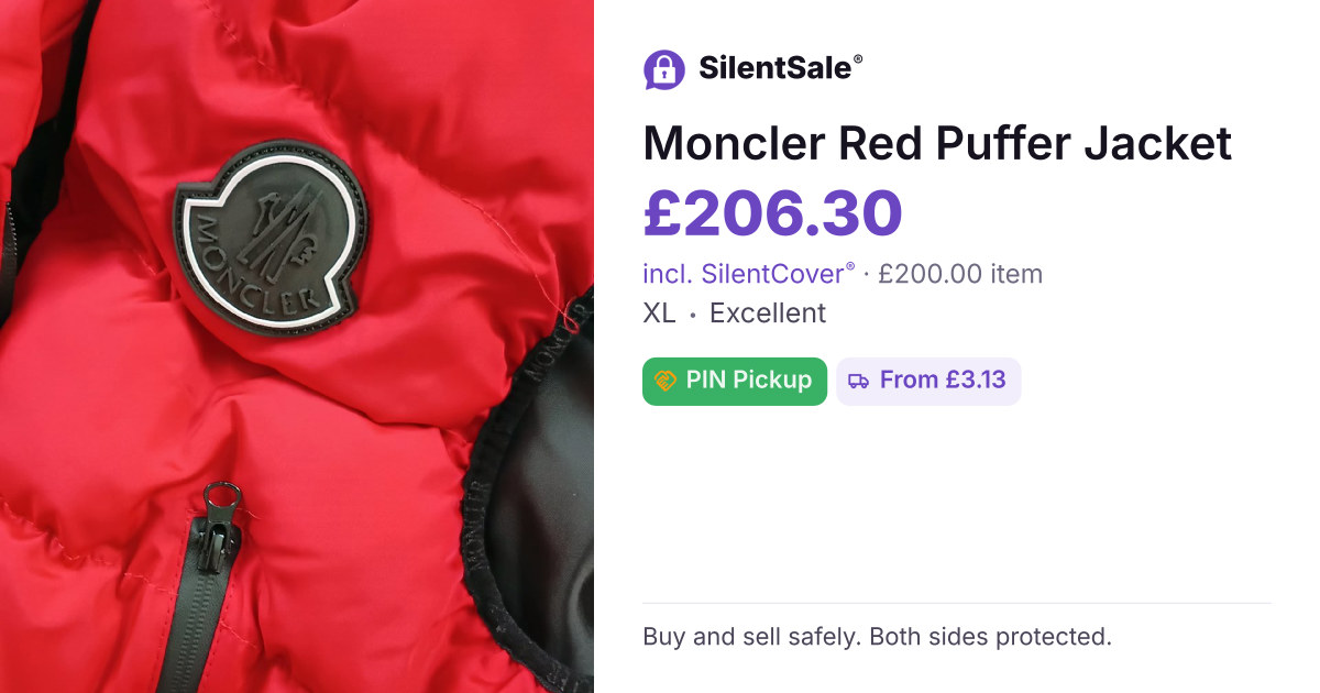 Moncler Red Puffer Jacket