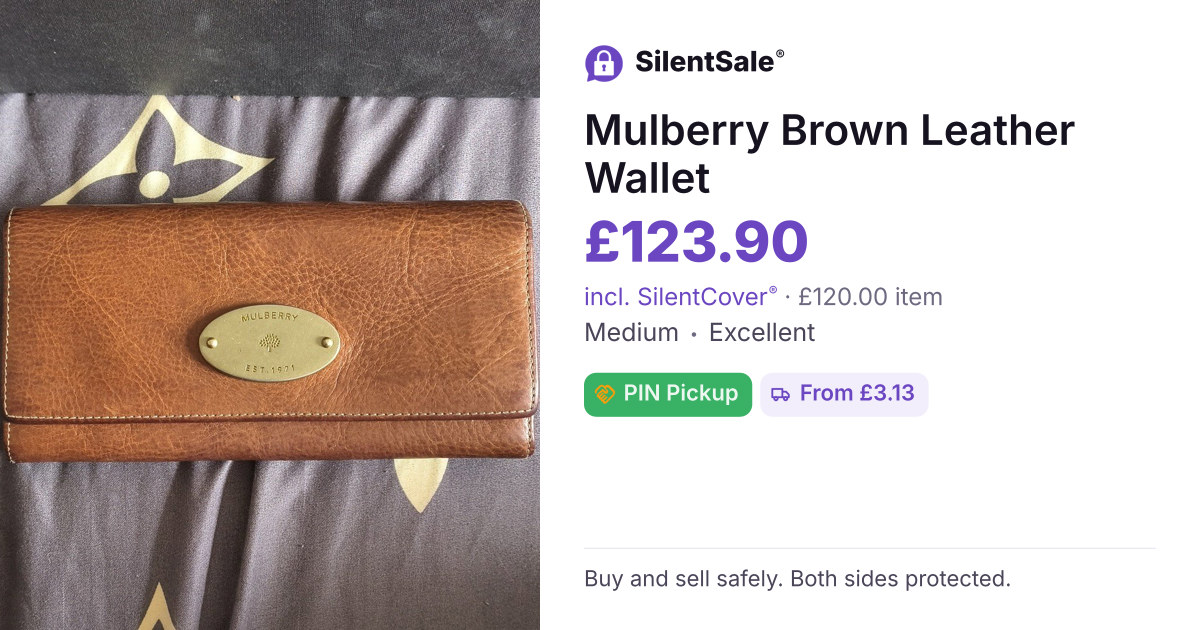 Mulberry Brown Leather Wallet
