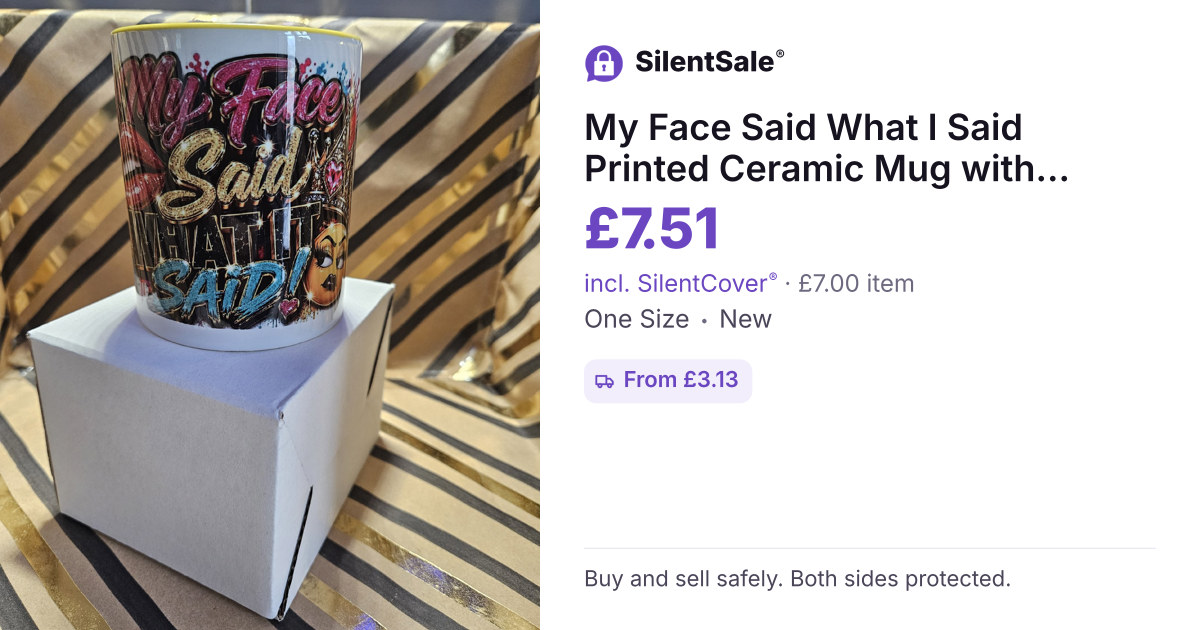 My Face Said What I Said Printed Ceramic Mug with Yellow Handle