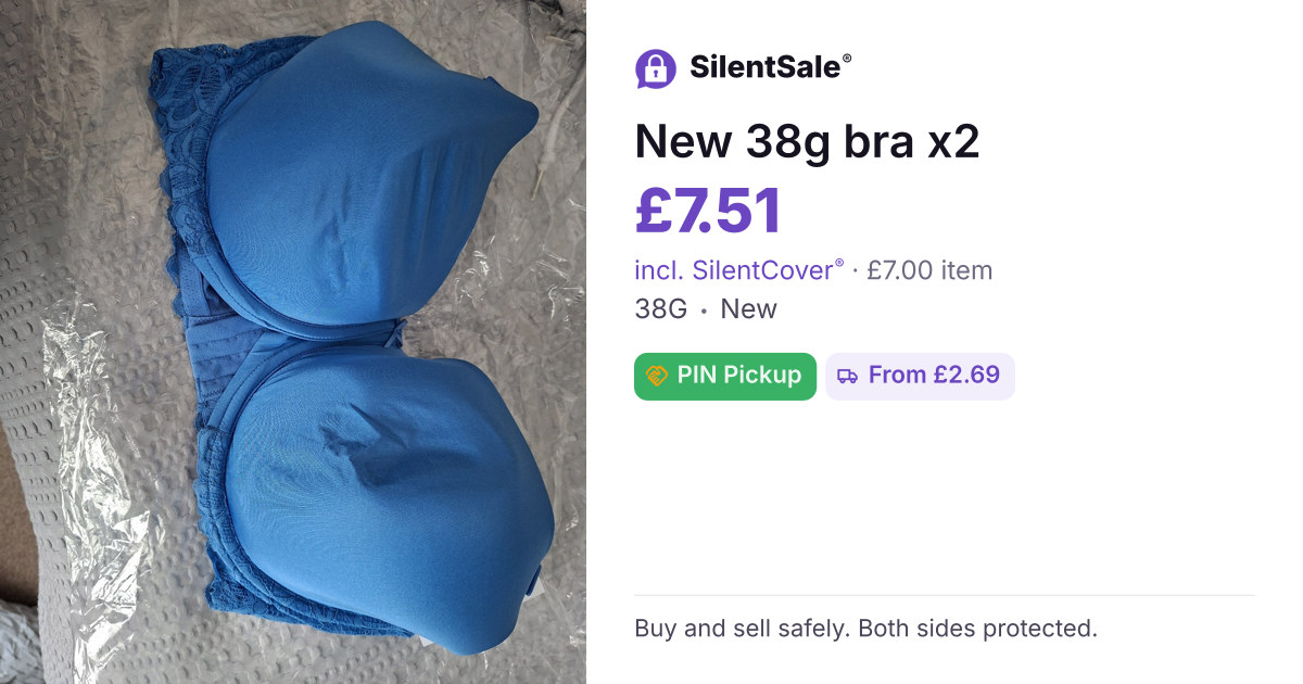 New 38g bra x2