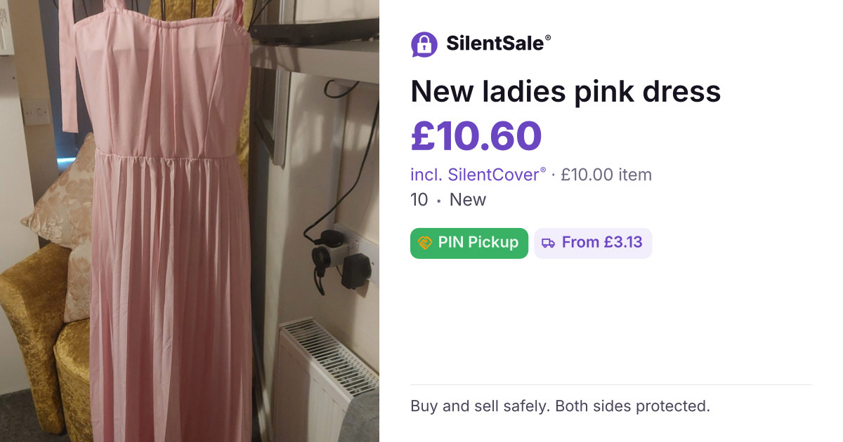 New ladies pink dress 