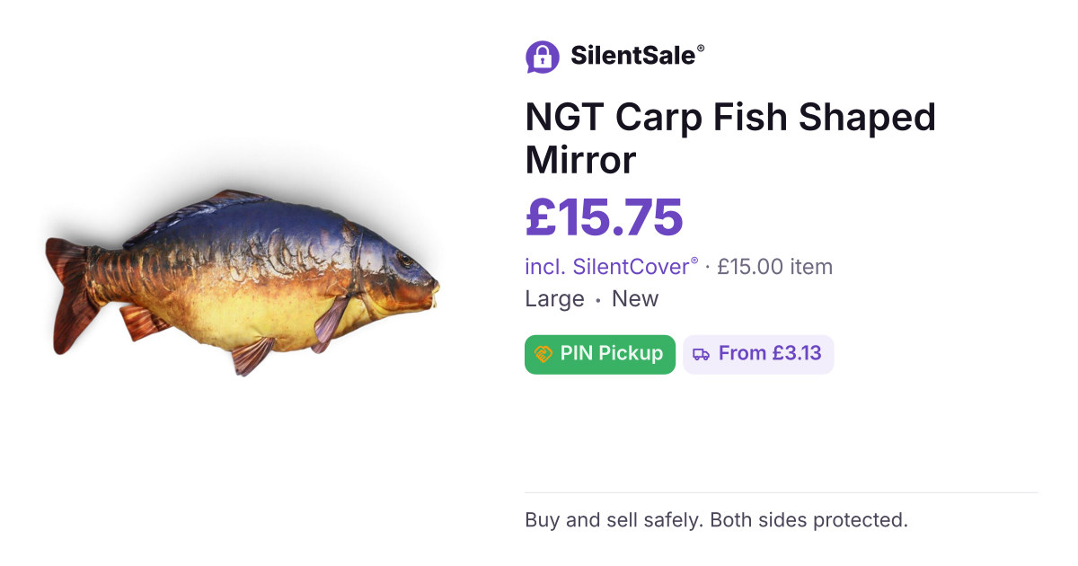NGT Carp Fish Shaped Mirror