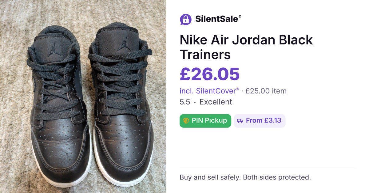 Nike Air Jordan Black Trainers