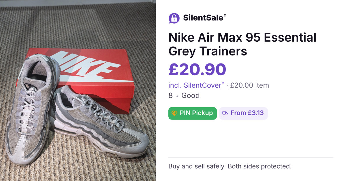 Nike Air Max 95 Essential Grey Trainers