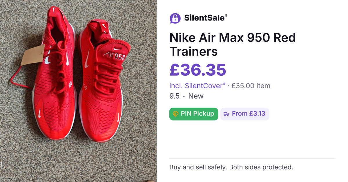 Nike Air Max 950 Red Trainers