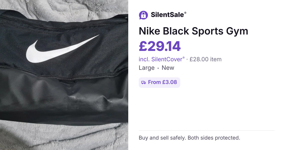 Nike Black Sports Gym