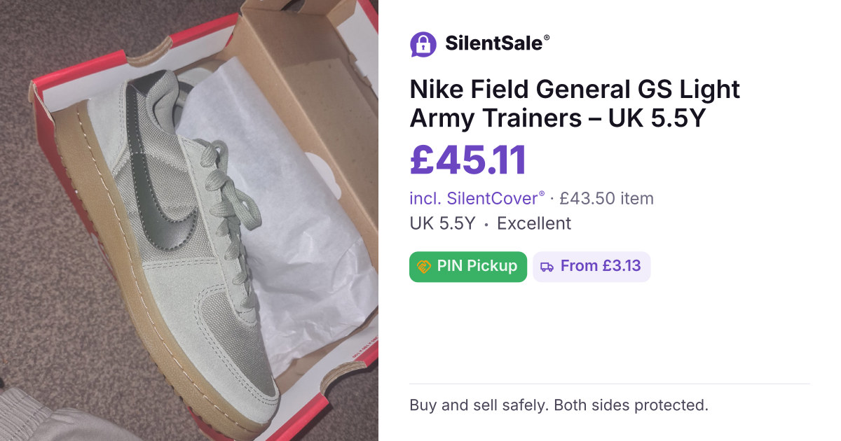 Nike Field General GS Light Army Trainers – UK 5.5Y