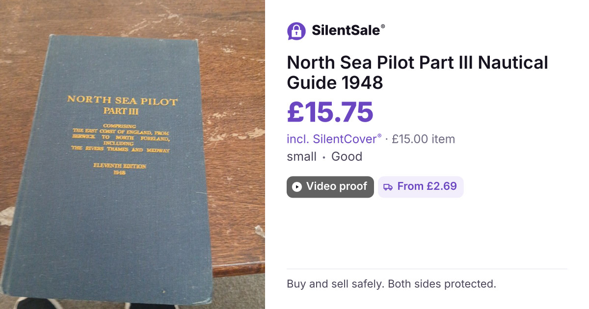North Sea Pilot Part III Nautical Guide 1948